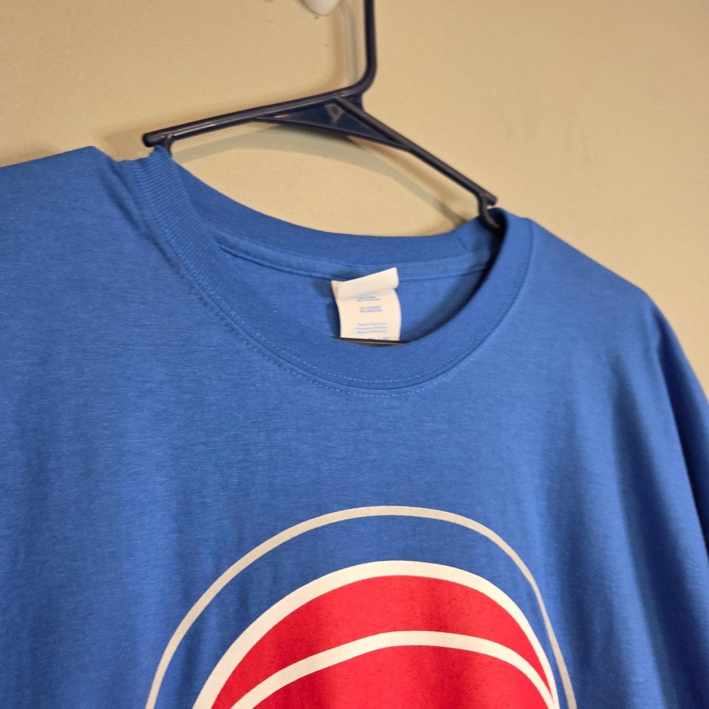 Gildan Detroit Pistons NBA Basketball Graphic T Shirt Mens XL Blue Cotton Tee